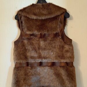 Brown Faux Fur Vest